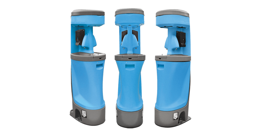 Portable handwashing station with dual basins in Carrollton, Texas